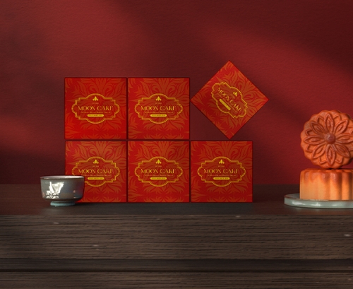 Hộp Quà Tặng -Trung Thu Cao Cấp Hoạ Tiết Cổ Điển
