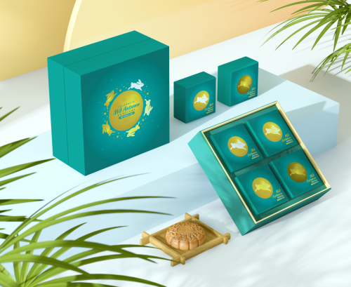 Hộp Bánh Trung Thu - Họa Tiết Con Thỏ