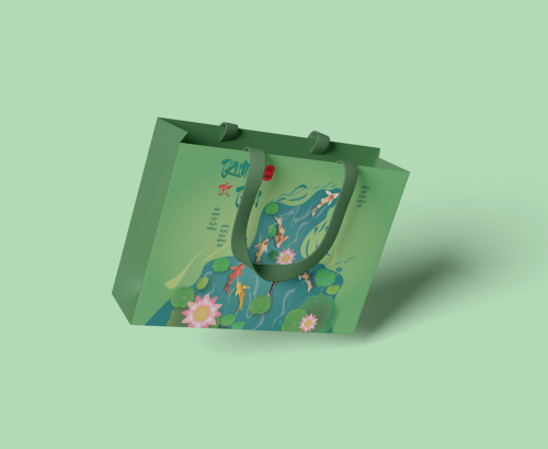 Hộp Bánh Trung Thu - Họa Tiết Cá Koi