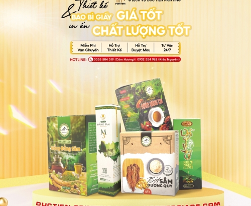 In Ấn Thiết Kế Bao Bì Giấy
