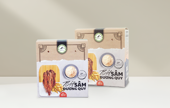 Hộp Giấy - Bột Sâm Đương Quy