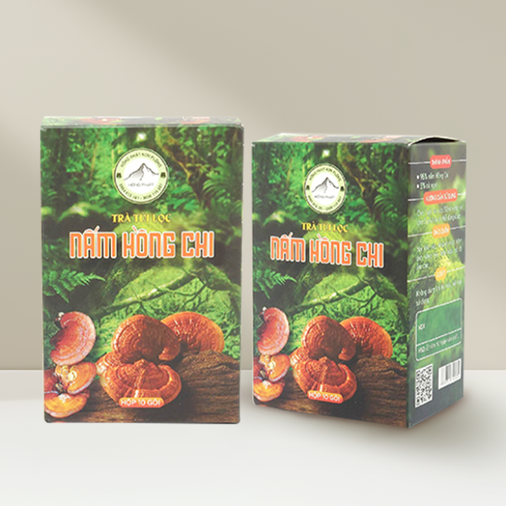 Hộp Giấy - Trà túi lọc Nấm Hồng Chi