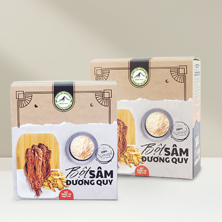 Hộp Giấy - Bột Sâm Đương Quy